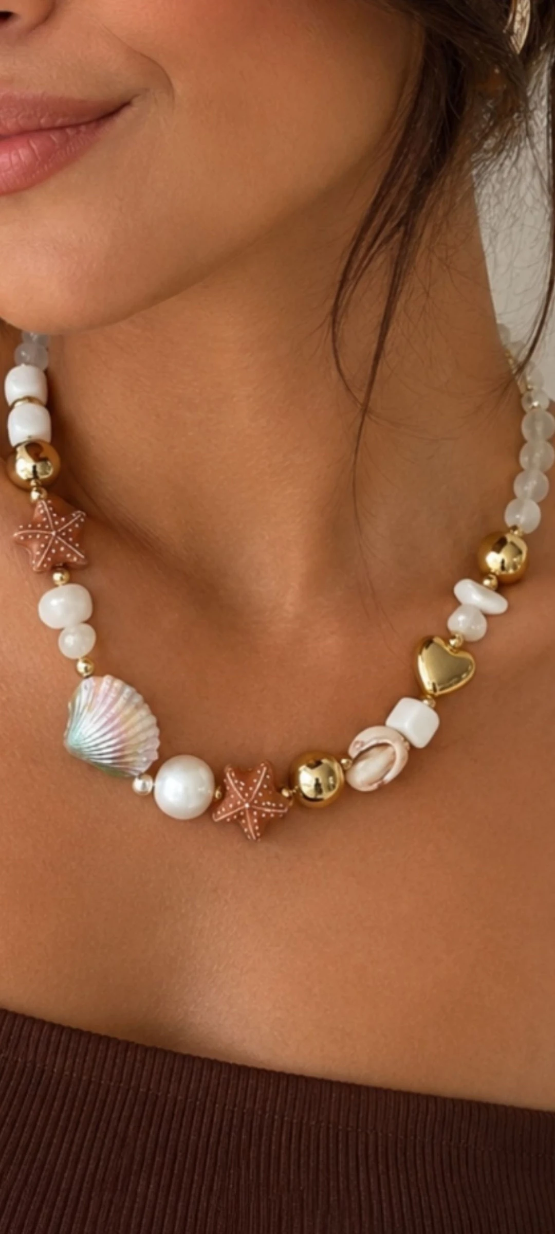 Beaded necklace. Boho. New – photo 2